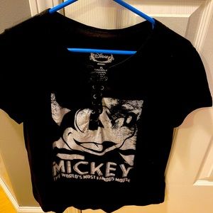 Lace Up Front Mickey Mouse